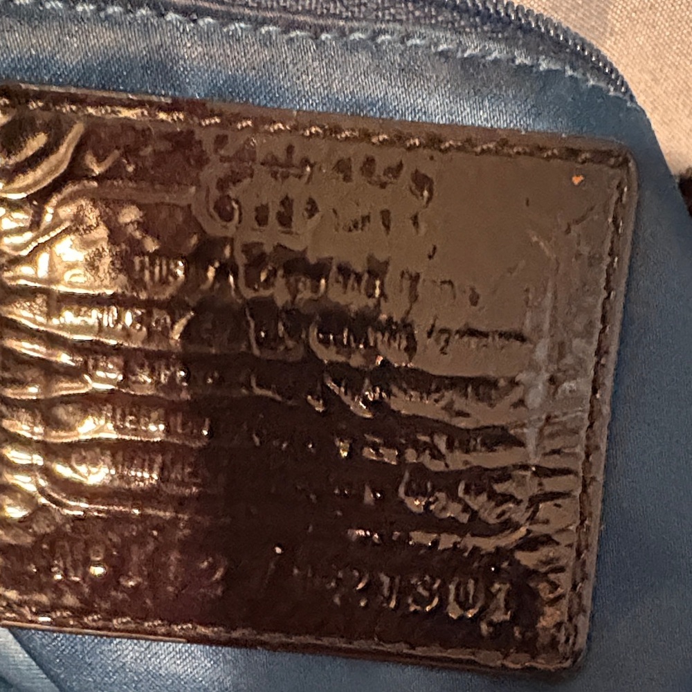 Coach Shiny Black Shoulder Bag - Picture 2 of 4
